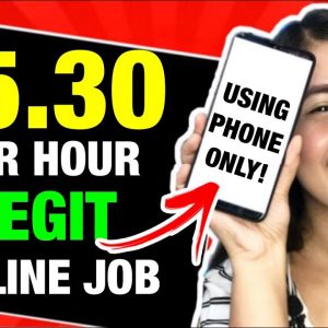 EARN UPTO P268 ($5.30) per HOUR USING YOUR PHONE | LEGIT HOMEBASED ONLINE JOB Step by Step (TAGALOG)