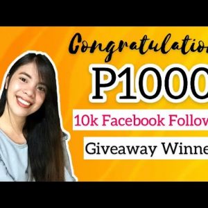 Happy 10,000 Followers on Facebook! ₱1000 Giveaway | POSITIVE CHIKA