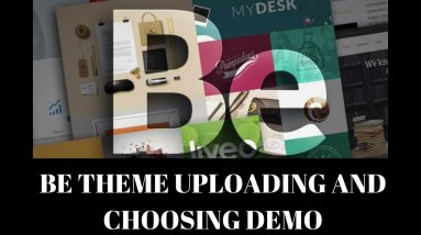 How to Upload BE Theme and Choose Demo