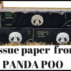 Luxury Tissue Paper Made from PANDA POO
