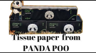 Luxury Tissue Paper Made from PANDA POO