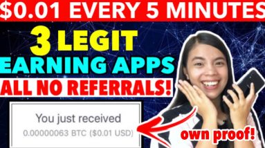 NO REFERRALS: TOP 3 LEGIT EARNING APPS | Kumita Gamit ang Cellphone | Paid in 1 Day!