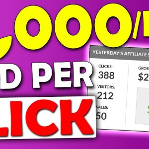 Get Paid Per Click Make $1,000/Day For FREE - Worldwide (Make Money Online)