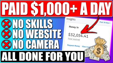 Get PAID $1,000/Day Completely DONE FOR YOU To Make Money Online With No Effort! (5 Minute Setup)