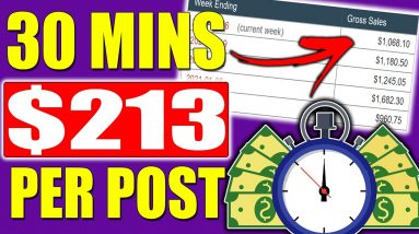 Earn $213 In PASSIVE INCOME Per Post! Takes 30 Mins To Set Up (Affiliate Marketing 2021)