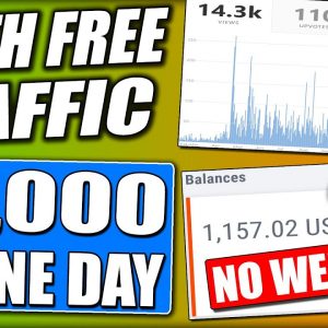 Turn FREE Traffic Into $1,000/Day Easiest WORLDWIDE Affiliate Marketing STRATEGY! Make Money Online