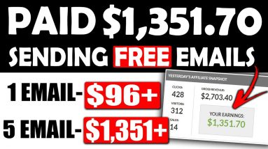 How I Made $1,351.70 Sending FREE Emails (Email Marketing For Beginners)