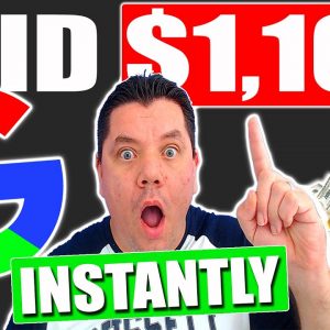 Get Paid $1,100 Instantly Using This Google TRICK For Free (Make Money Online 2021)