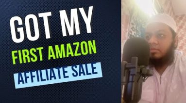 My 1st Amazon Affiliate Sale from Brand New Website