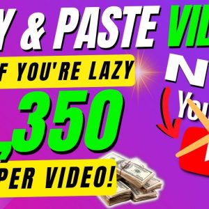 Copy & Paste Videos And Earn $1,000 Per Video In Passive Income (Complete Tutorial - No YouTube)