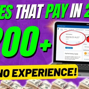10 Websites That Will Pay YOU Within 24HRS (Easy Work from Home Jobs No Experience)