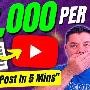 Earn $2,000 A Day On YouTube Turning Simple Text Into Videos | How To Make Money On YouTube