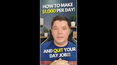 How To Make $1,000 Per Day And QUIT Your Day Job! #Shorts