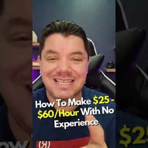 How To Make $60/Hour As A Beginner (Make Money Online) #Shorts