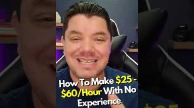 How To Make $60/Hour As A Beginner (Make Money Online) #Shorts