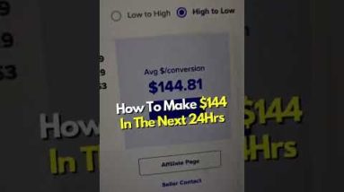 How To Make $144+ In The Next 24hrs SIMPLE MAKE MONEY ONLINE SIDE HUSTLE #Shorts