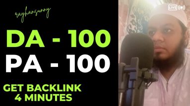 Increase Ranking with (DA-100 PA-100) Backlink in 4 Minutes