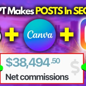 Make Money With ChatGPT & Canva Creating INSTAGRAM POSTS In Seconds ($20,000 A MONTH NO FACE METHOD)
