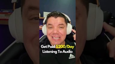 Get Paid $280 a Day Listening To Audio (Insane Side Hustle) ???? #Shorts