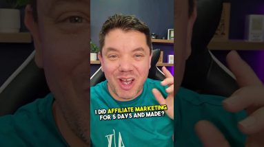 I Tried Affiliate Marketing For 5 Days From Scratch (Insane Results????)